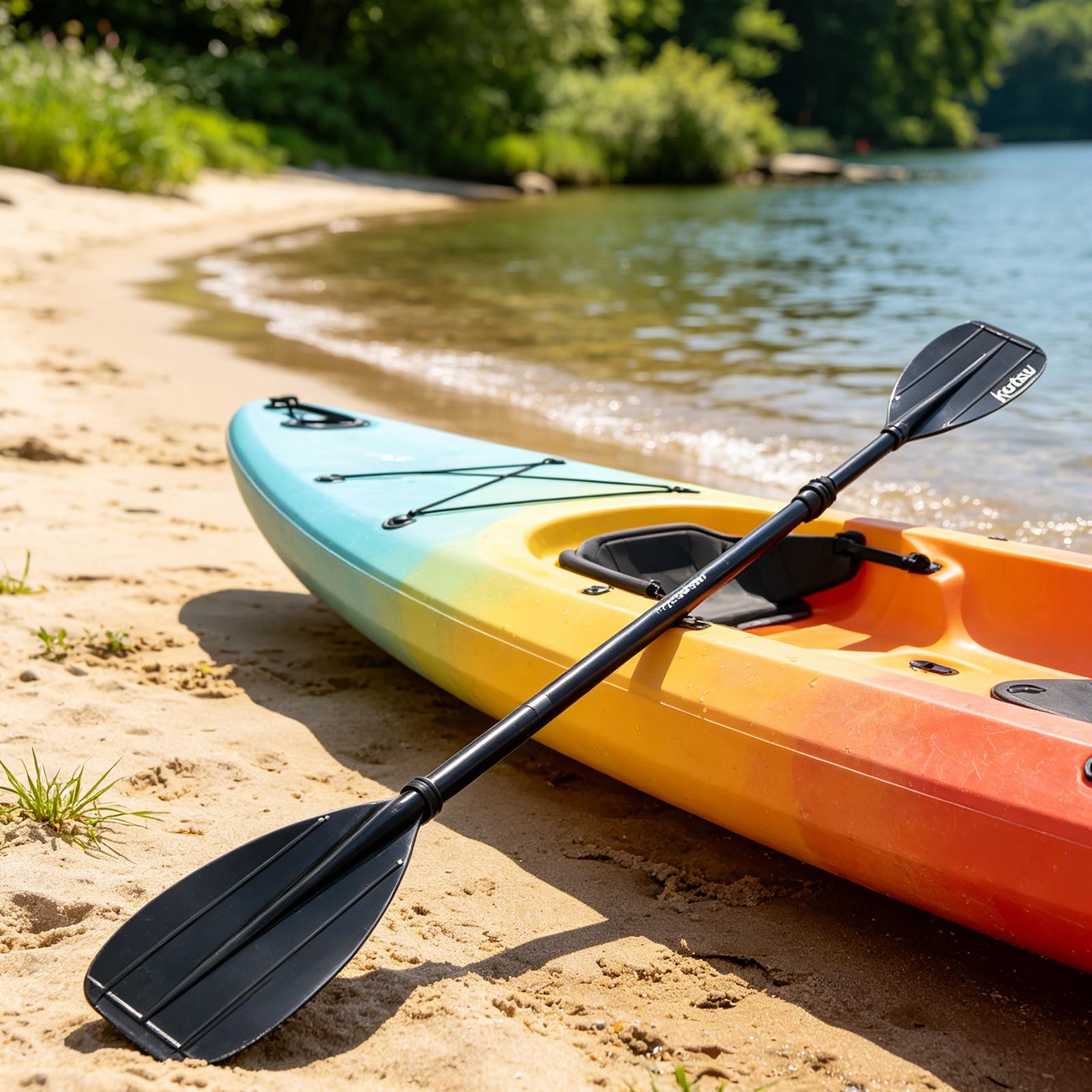 Carbon Fiber Paddle 2 Section  - Fishing Kayak Paddle review and price