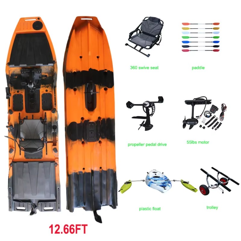 Vicking 12.6FT Single Kayak Pe - Fishing Kayak Trolling Motor review and price