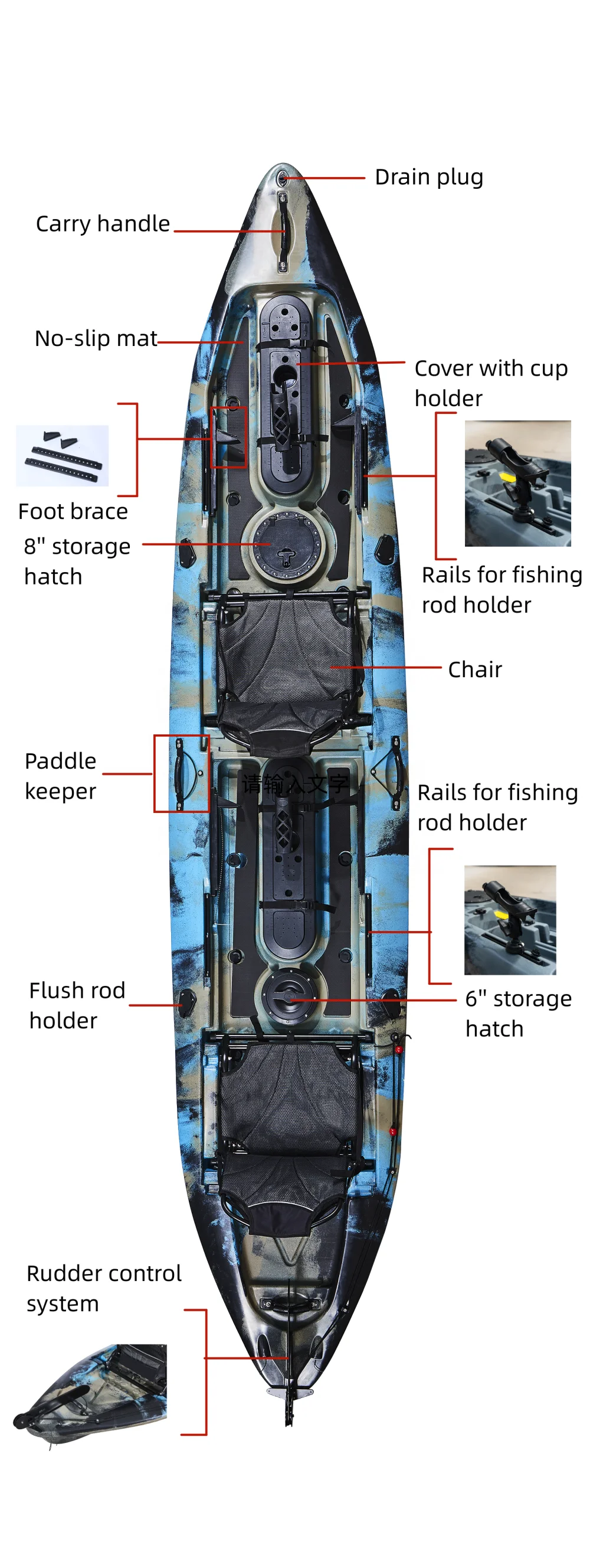 Wholesale 2-Person Plastic Kay - Fishing Kayak Paddle review and price